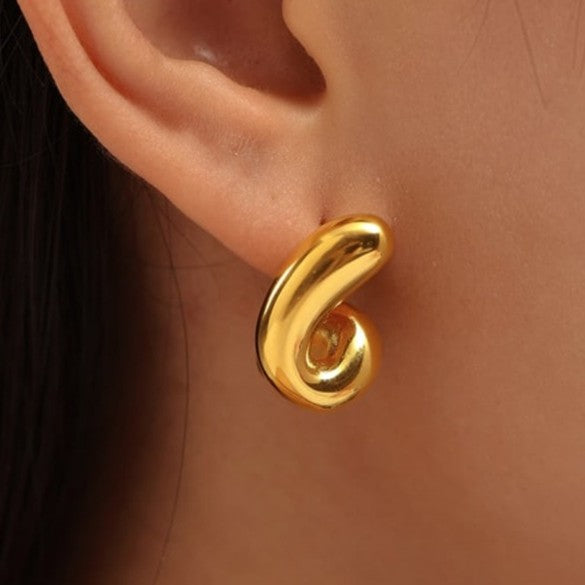 Twinny chunky earring