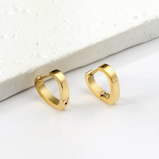 Cordia heart hoop earring