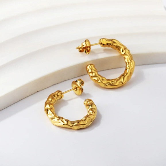 Gaia C hoop earring