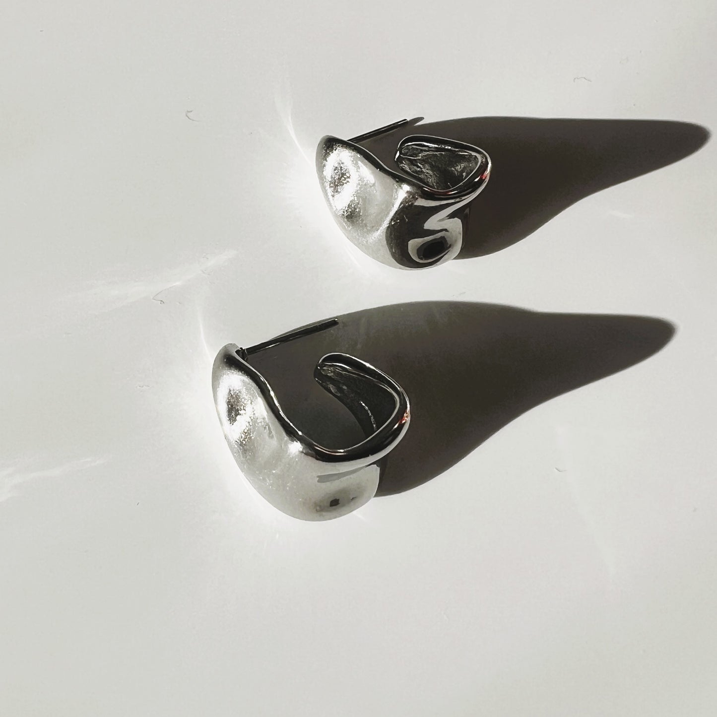 Gaia oval earring