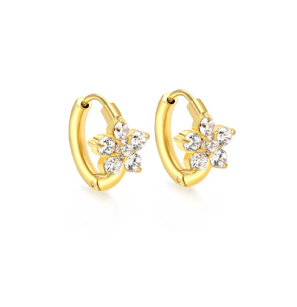 Silhouette round earring