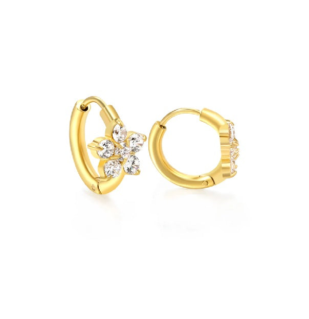 Silhouette round earring