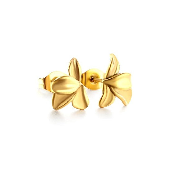 Tropical small leaf earring