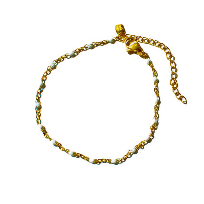 Espirito bracelet/anklet white