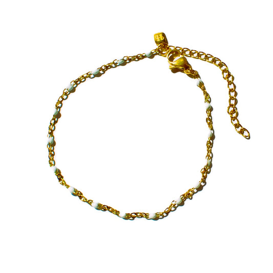 Espirito bracelet/anklet white