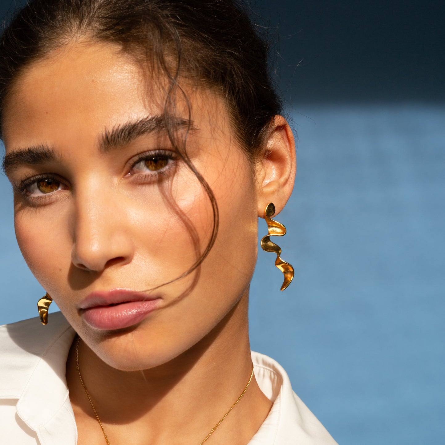 Gaia long earring
