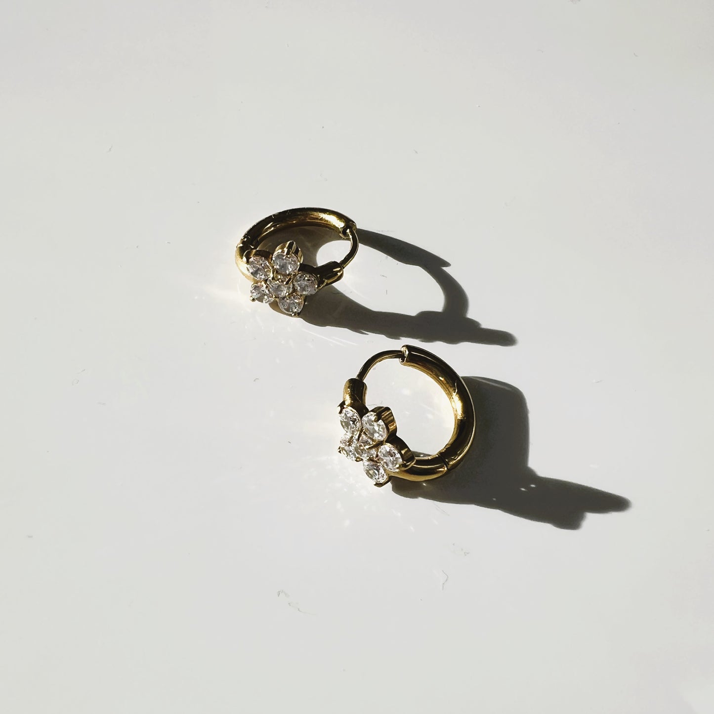 Silhouette round earring
