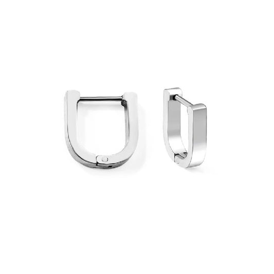 Cordia small oval hoop earring