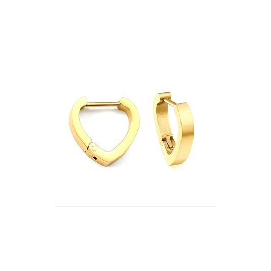 Cordia heart hoop earring