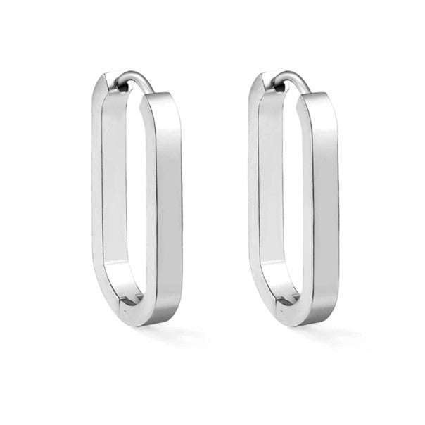 Cordia oval hoop earring