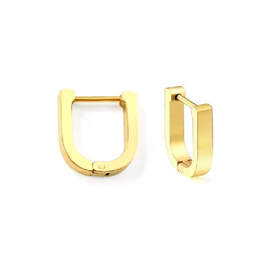 Cordia small oval hoop earring