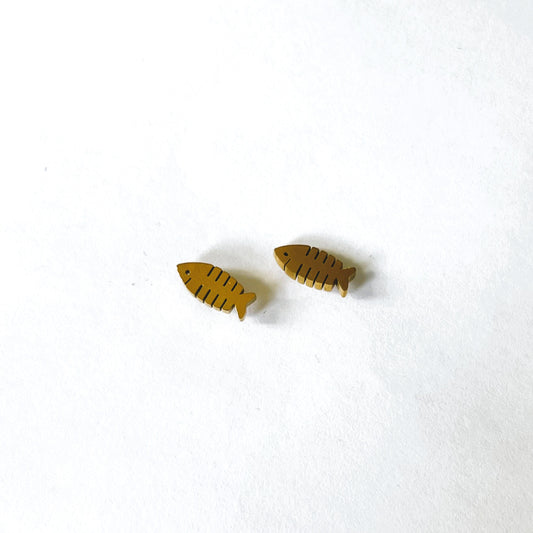 Tropical small fish earring