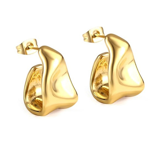 Gaia oval earring
