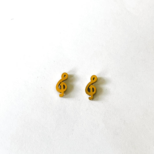 Tropical small note earring