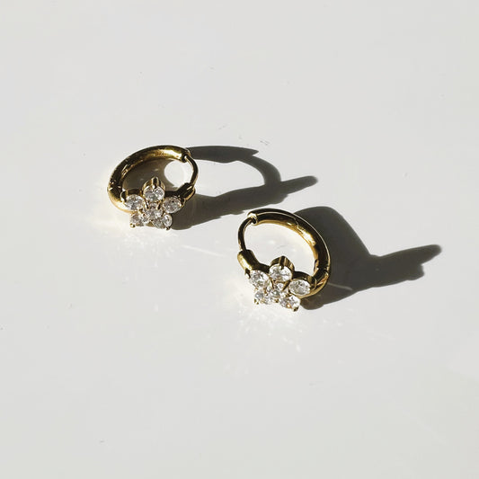 Silhouette round earring
