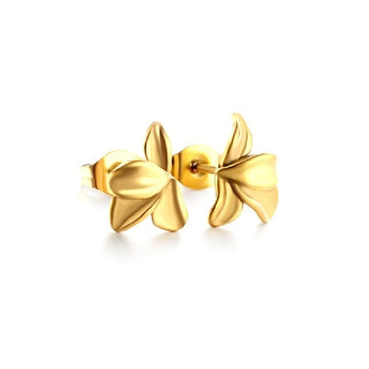 Tropical small leaf earring